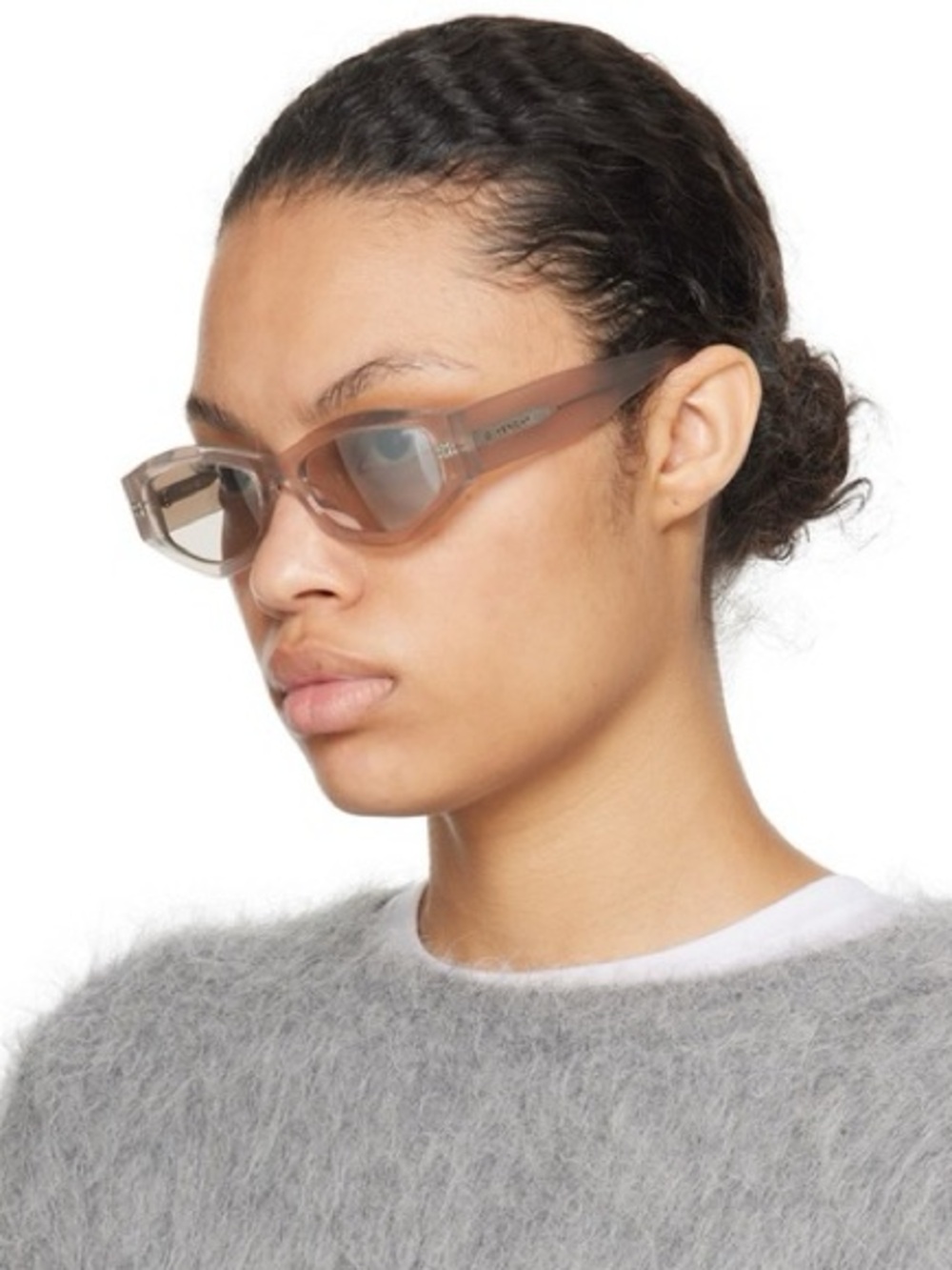 GIVENCHY GVDAY GREY/SILVER MIRRORED SUNGLASSES GV40062I